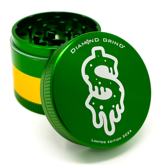 Dripping Dollar Sign Limited Edition 4-Piece Herb Grinder by Diamond Grind