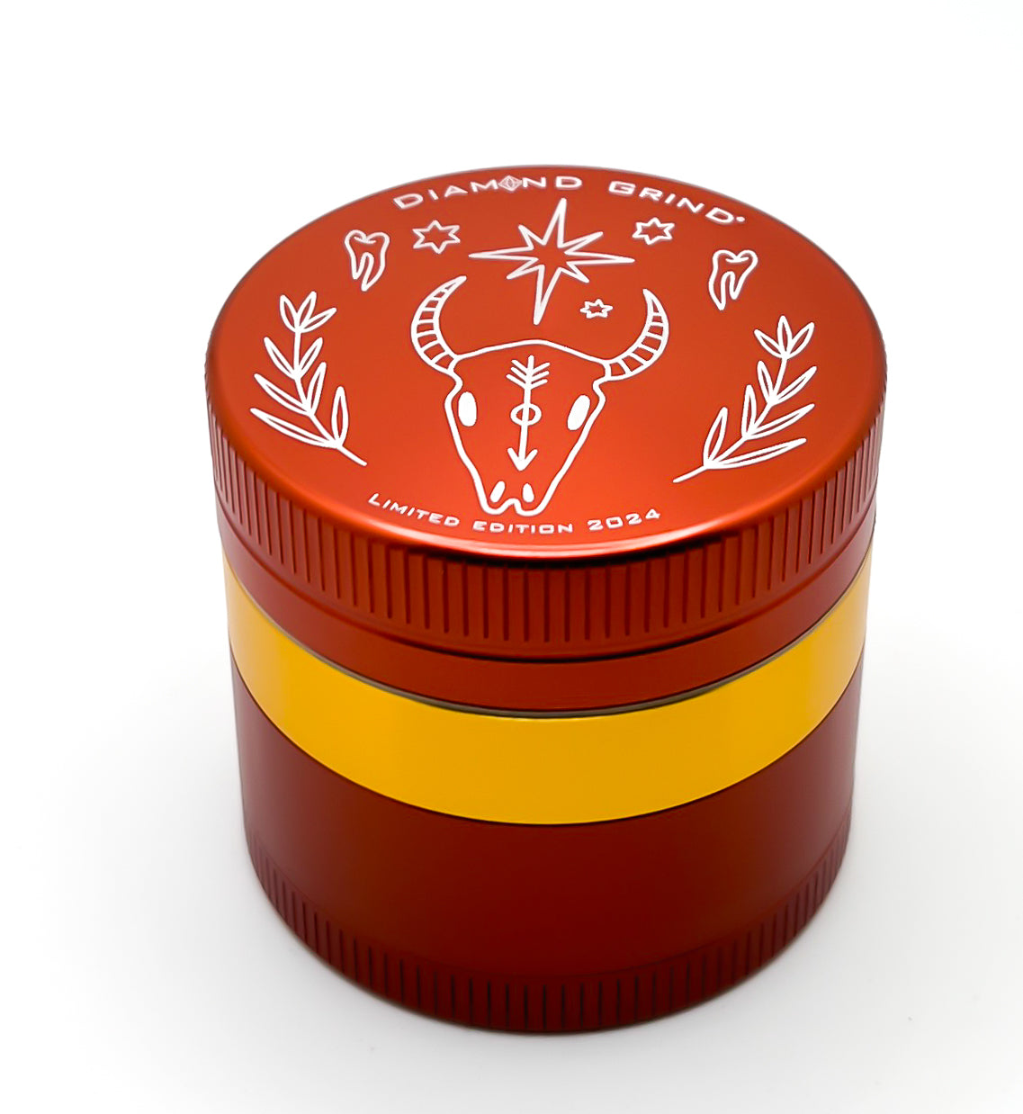 Cow Skull Limited Edition 4-Piece Herb Grinder by Diamond Grind