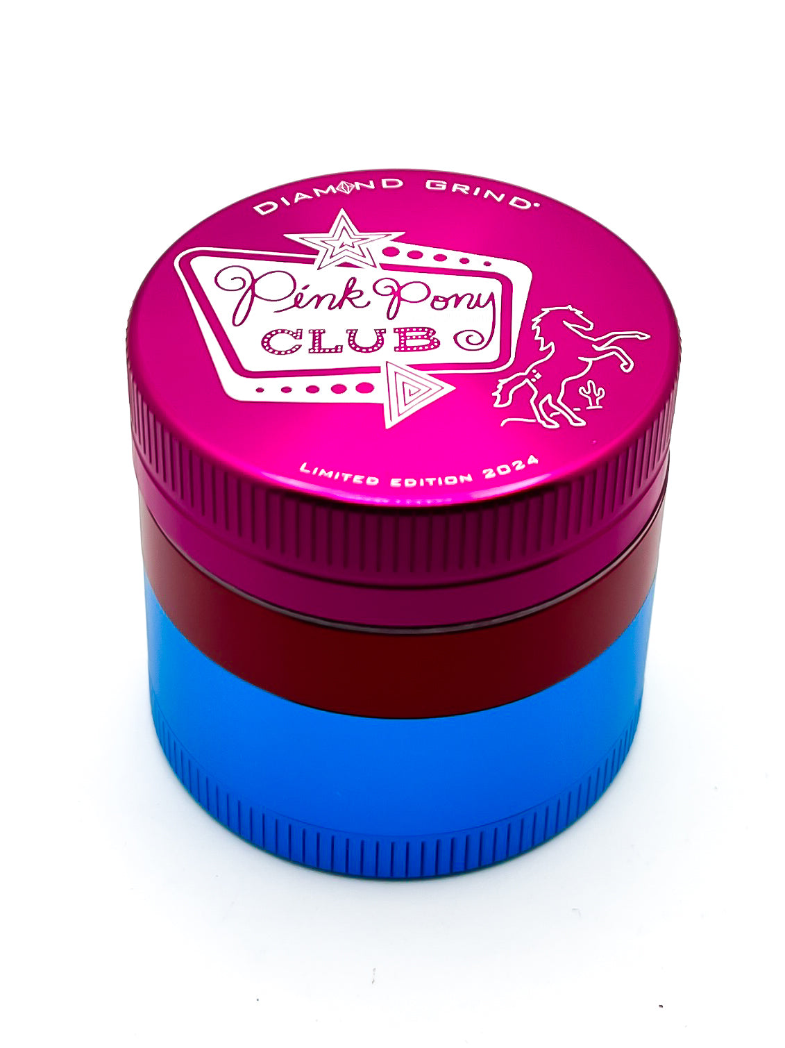 Pink Pony Club Limited Edition 4-Piece Herb Grinder by Diamond Grind