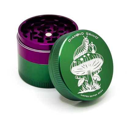 Caterpillar Mushroom Limited Edition 4-Piece Herb Grinder by Diamond Grind