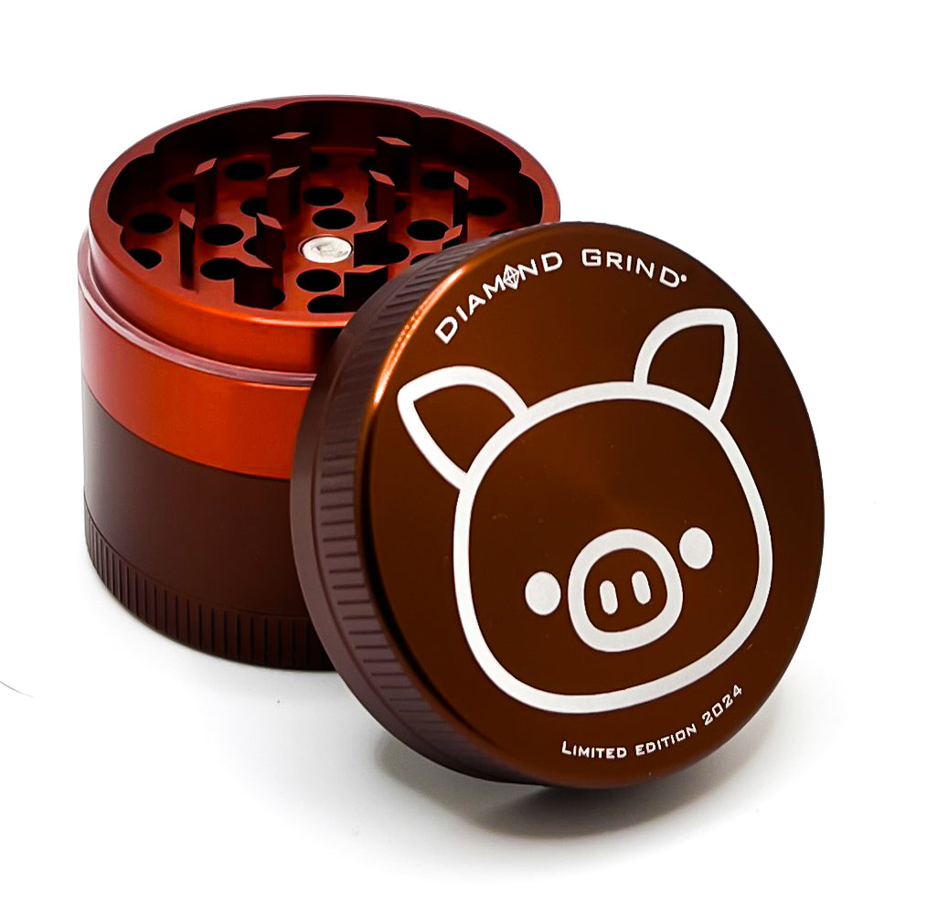 Pig Limited Edition 4-Piece Herb Grinder by Diamond Grind