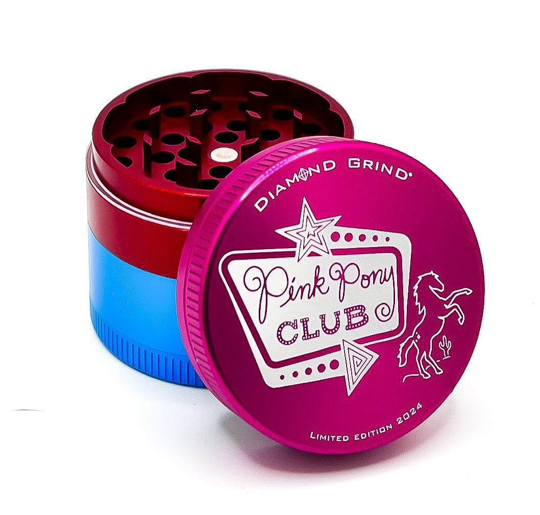 Pink Pony Club Limited Edition 4-Piece Herb Grinder by Diamond Grind